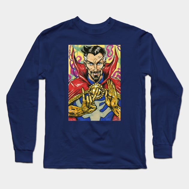 Master of the Mystic Arts Long Sleeve T-Shirt by JohnnyGolden